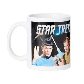 Star Trek Kirk And Spok Mug White/Black (One Size)