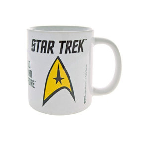 Star Trek To Boldly Go Mug White/Black/Yellow (One Size)
