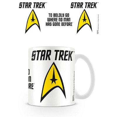 Star Trek To Boldly Go Mug White/Black/Yellow (One Size)