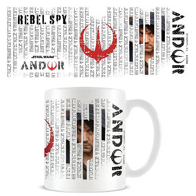 Star Wars: Andor Aurebesh Mug White/Black/Red (One Size)