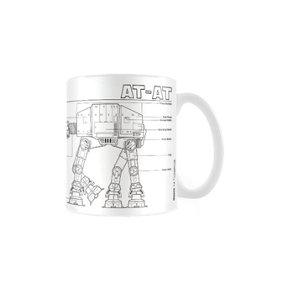 Star Wars AT-AT Sketch Mug White/Black (One Size)