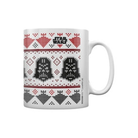 Star Wars Darth Vader Christmas Mug White/Black/Red (One Size)