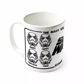Star Wars Expressions Of A Stormtrooper Mug White/Black (One Size)