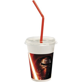 Star Wars Galaxy Becher Darth Vader Party Cup Set (Pack of 12) Red/White/Black (One Size)