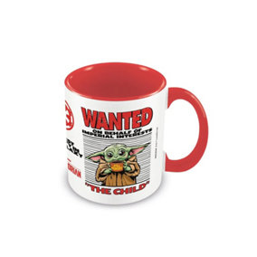 Star Wars Grogu Wanted 100th Birthday Mug White/Red (One Size)