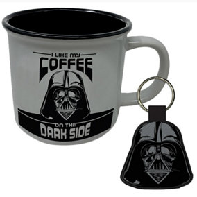 Star Wars I Like My Coffee On The Dark Side Mug Set Black/Grey (One Size)