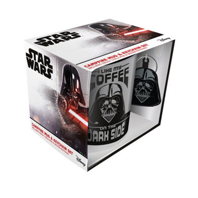 Star Wars I Like My Coffee On The Dark Side Mug Set Black/Grey (One Size)