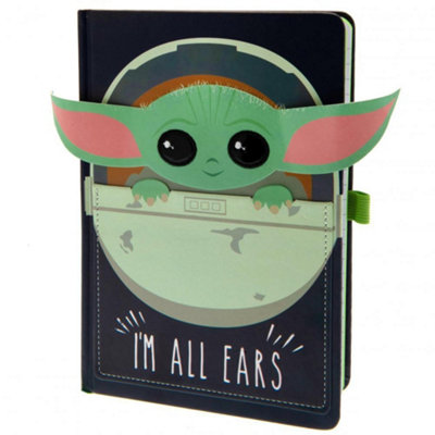 Star Wars Im All Ears A5 Notebook Navy Blue/Green (One Size)