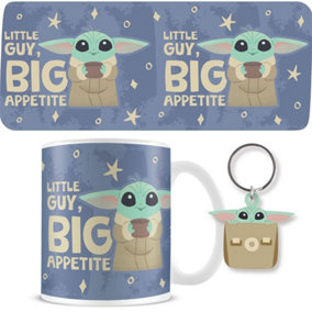 Star Wars Little Guy Big Appetite Grogu Mug Set Blue/Green (One Size)