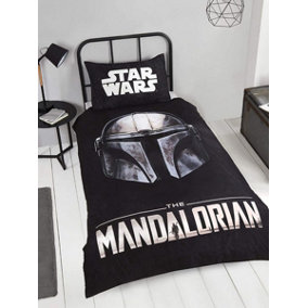 Star Wars Mandalorian Single Duvet Cover and Pillowcase Set