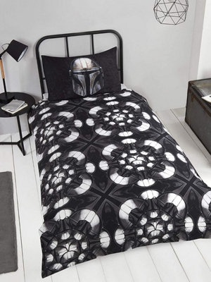 Star Wars Mandalorian Single Duvet Cover and Pillowcase Set