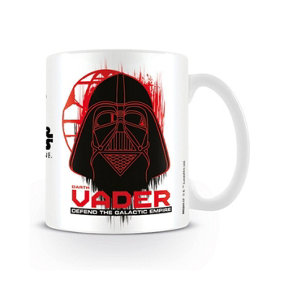 Star Wars Official Rogue One Darth Vader Mug White (One Size)
