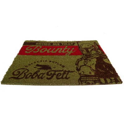 Star Wars: The Book Of Boba Fett Bring Me That Bounty Door Mat Green/Black/Red (One Size)