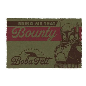Star Wars: The Book Of Boba Fett Bring Me That Bounty Door Mat Green/Brown (One Size)
