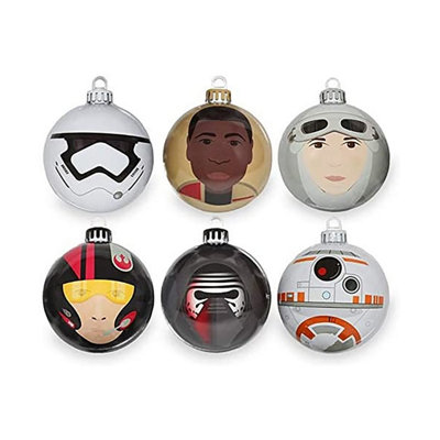 Star Wars The Force Awakens 6PC Christmas Tree Baubles Decorations