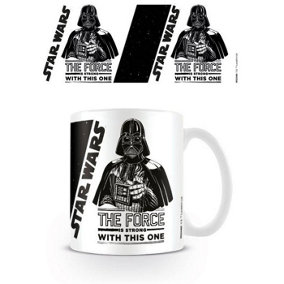Star Wars The Force Is Strong Mug White/Black (One Size)