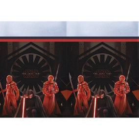Star Wars: The Last Jedi Plastic Tablecloth Black/Red/Grey (One Size)