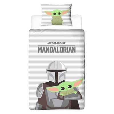 Star Wars The Mandalorian Baby Yoda Reversible Duvet Set Multicoloured ...