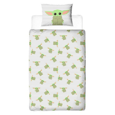 Star Wars The Mandalorian Baby Yoda Reversible Duvet Set Multicoloured ...