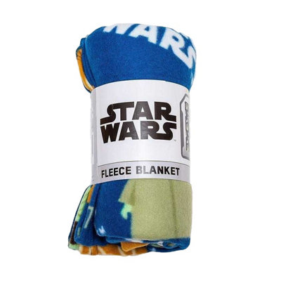 Star Wars The Mandalorian Fleece Baby Yoda Blanket Multicoloured (150cm ...