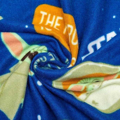 Star Wars The Mandalorian Fleece Baby Yoda Blanket Multicoloured (150cm ...