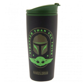Star Wars: The Mandalorian Metal Travel Mug Black/Green (One Size)