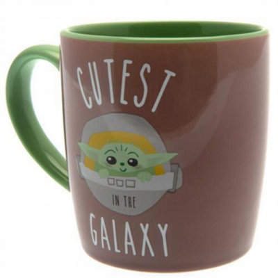 Star Wars: The Mandalorian Mug and Coaster Set Green/Brown (One Size)