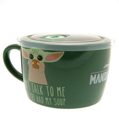 Star Wars: The Mandalorian Soup and Snack Mug Green (One Size)