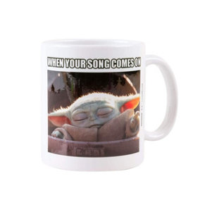 Star Wars: The Mandalorian When Your Song Come On Mug White/Brown (One Size)