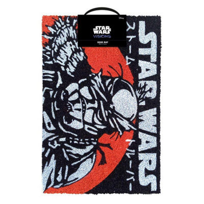 Star Wars: Visions Stormtrooper Door Mat Black/Red/Silver (60cm x 1.5cm x 40cm)