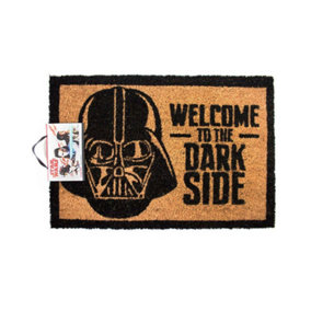 Star Wars Welcome To The Dark Side Darth Vader Door Mat Black/Brown (One Size)