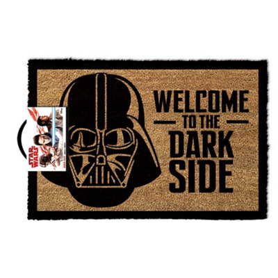 Star Wars Welcome To The Dark Side Door Mat Black/Light Brown (One Size)