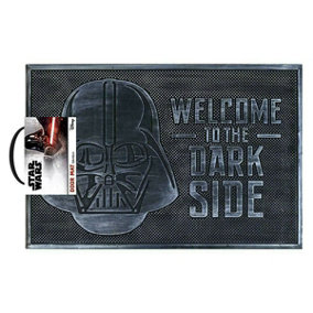 Star Wars Welcome To The Dark Side Rubber Door Mat Black/Grey (One Size)