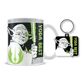 Star Wars Yoda Best Mug Set Black/Green/White (One Size)