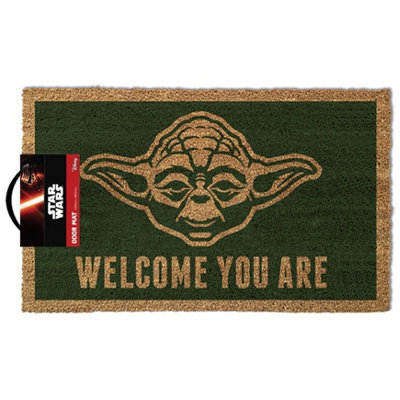 Star Wars Yoda Door Mat Green/Brown (One Size)