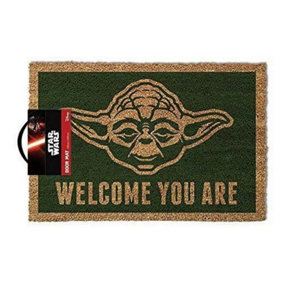 Star Wars Yoda Doormat Green/Brown (One Size)