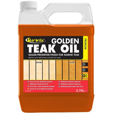 Starbrite Teak Oil Step 3 Large Trade Size UV Protective Wood Oil for ...