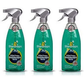 Stardrops 4-in-1 Pine Scented Disinfectant Spray 750 ml (Pack of 3)