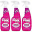 Stardrops Pink Stuff Miracle Window Cleaner with Rose Vinegar Spray, 750ml (Pack of 3)
