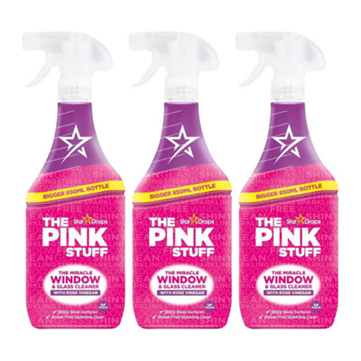 Stardrops Pink Stuff Miracle Window Cleaner with Rose Vinegar Spray