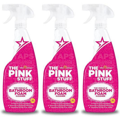 Stardrops The Pink Stuff Miracle Bathroom Foam Cleaner, 750ml (Pack of 3)