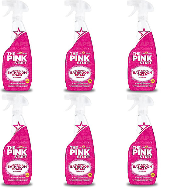 Stardrops The Pink Stuff Miracle Bathroom Foam Cleaner, 750ml (Pack of 6)