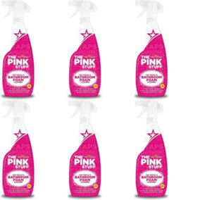 Stardrops The Pink Stuff Miracle Bathroom Foam Cleaner, 750ml (Pack of 6)