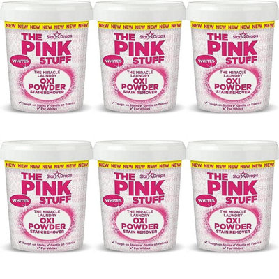 Stardrops - The Pink Stuff - The Miracle Laundry Oxi Powder Stain Remover  Specifically Formulated for Whites, 1 kg