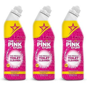 Stardrops, The Pink Stuff Miracle Toilet Cleaner, Pink, 750 ml (Pack of 3)
