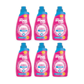 Stardrops The Pink Stuff Sensitive Non-Bio Laundry Liquid, 32 Washes 960 ml (Pack Of 6)