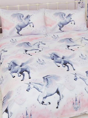 Double unicorn duvet cover best sale