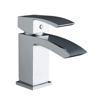 Stark Polished Chrome Deck-mounted Basin Mono Mixer Tap - 3