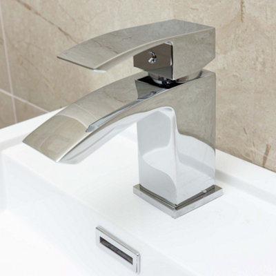 Stark Polished Chrome Deck-mounted Basin Mono Mixer Tap - 5