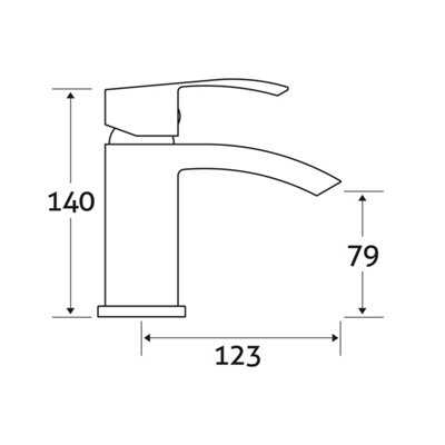 Stark Polished Chrome Deck-mounted Basin Mono Mixer Tap - 7